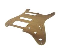 Delaman Battipenna per chitarra elettrica, in lega di alluminio, 2 humbucker, piastra antigraffio per plettro, arancione oro, compatibile con chitarre elettriche e basso, design