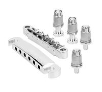 Delaman BridgeforLP - Set ponte fisso per chitarra elettrica a 6 corde, base in lega di zinco per chitarra elettrica LP, costruzione, adatto per vari modelli di chitarra