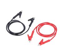 Delaman Coccodrilli a doppia estremità, 1 set di cavi di prova in silicone per progetti elettrici, lunghezza 50 cm, cavo flessibile, ideale per test e prototipazione