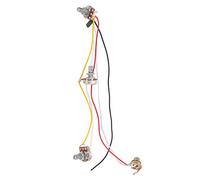 Delaman Harn - Kit di cablaggio per chitarra elettrica, riduzione del rumore, a 3 vie, B250K A250K, kit di cablaggio precablato per basso, accorie per chitarra, facile installazione