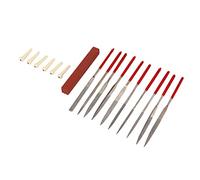 Delaman Kit di lime per chitarra con manico in plastica e blocco abrasivo, resistenza all'usura, strumenti per la rettifica della chitarra, 10 pezzi