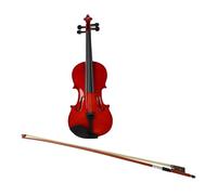 Delaman Kit per violino 3/4 con custodia per archetto e ponte, in legno, comodo al tatto, in legno stabile, 57 cm, ideale per principianti