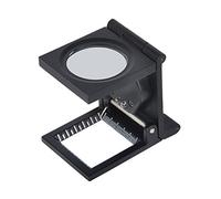 Delaman Lente d'ingrandimento Pieghevole 10X Lente per Stoffa LED Lente Quadrata Ingranditore Orologio per Tessuti Gioielliere