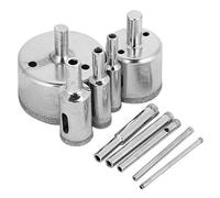 Delaman Nucleo Drill Bit, Diamond Coated 3~50 Millimetri Foro ha Veduto for Piastrelle in Ceramica di Vetro Porcellana 10Pcs Marmo/Set