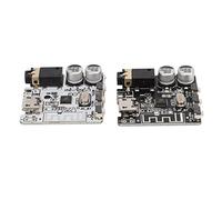 Delaman o Modulo ricevitore 2 pezzi Bluetooth O modulo ricevitore BT5.0 scheda amplificatore, controllo pulsante, uscita 3,5 mm, bianco e nero