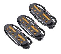 Delaman Pickup single coil 3 PCS set single coil SSS Pickup per chitarra ST Style, nero, posizione ponte centrale, alta uscita, compatibile con chitarre elettriche