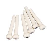 Delaman Piroli per ponte per chitarra acustica, 6 pezzi, in plastica, set di ricambio con sella e dado per chitarre acustiche, accorie per chitarra elettrica