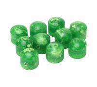 Delaman Set di 2 manopole a cupola per chitarra elettrica e basso, in plastica, per chitarra elettrica e basso, include chiave esagonale, GD87 verde, set di 2
