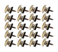 Delaman Set di 20 bottoni per tracolla per chitarra, in metallo, per basso e ukulele, accorie per un fissaggio sicuro, include vari componenti