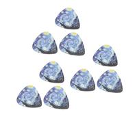 Delaman Set di 9 plettri per chitarra, in plastica ABS, per basso e ukulele, accorie per chitarra elettrica, leggeri