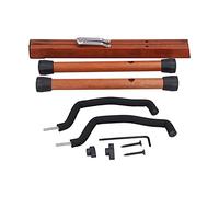 Delaman Supporto per chitarra in legno, telaio pieghevole e regolabile per chitarra acustica, classica, elettrica, basso, ukulele, design portatile, salvaspazio, costruzione robusta