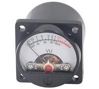 Delaman VU Meter Head VU Meter Header Indicatore di livello sonoro Tester, 2 pezzi, retroilluminazione a LED, o misuratore di livello per sistema audio, uso professionale