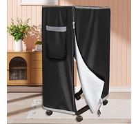 Delamiya Piumone pieghevole, 99 x 38 x 114 cm, pieghevole, colore nero, custodia per letto degli ospiti in interni ed esterni, impermeabile