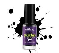 DE'LANCI Denti Neri di Halloween, Trucco SFX per Decomposizione, Asciugatura Rapida, Durevole e Non Scolorisce, Pulire Spazzolando 5 ml/0,17 oz