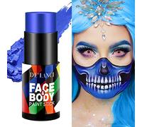 DE'LANCI Penna di colore del viso blu, per cosplay Avatar Smurfs Mermaid Corpse Bride Makeup, Blue Face Paint per Carnevale Halloween Clown Joker SFX