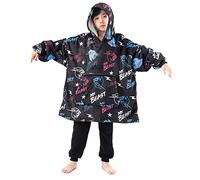 Delanhon Youtuber Gamer Merch - Coperta con cappuccio oversize in pile per bambini, ragazzi e ragazze, indossabile, calda, per adolescenti e bambini, Cat 1., Taglia unica