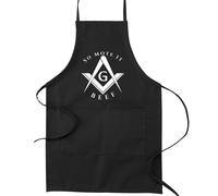 Delantal de cocina mas nico ""So Mote it Beef"" - Negro