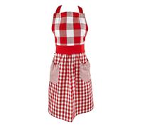 Delantal de cuadros vichy rojos y blancos DII
