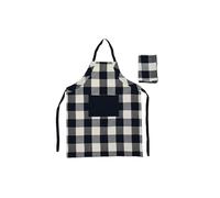 DELANTAL SET 2 ALGODON 70X1X85 200GSM, CUADROS