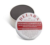 DELARA Cura intensiva della pelle, marrone, 100 ml, impregnata e protegge la pelle in modo molto efficace. Nuova formula con olio di cocco di alta qualità e cera d'api - Made in Germany