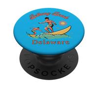 Delaware Bethany Beach Surfer DE Surfing Vacanza al mare PopSockets PopGrip Adesivo