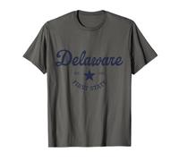 Delaware EST. 1787 Il Primo Orgoglio di Stato Maglietta