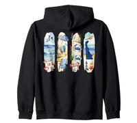 Delaware Pride Landmarks Natura Animali Viaggio Souvenir Stato Felpa con Cappuccio