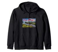 Delaware River Il Primo Stato Orgoglio Storia Buff Vintage Felpa con Cappuccio