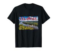 Delaware River Il Primo Stato Orgoglio Storia Buff Vintage Maglietta
