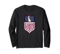 Delaware - Scudo da baseball con stelle e strisce, grafica statale USA Maglia a Manica
