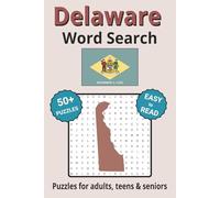 Delaware Word Search Puzzle Book: Search with Easy to Read Print about Delaware | 6x9 inches, 110 pages | 50+ Puzzles ... Gifts for Vacations, Holidays & Free Times
