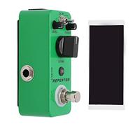 Delay Effect Pedal digitale con 3 modalità, effetto repeater 25ms-1000ms, astuccio metallico verde - adattabile a effetti paralleli, compatto e portatile per musicisti