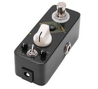 Delay Reverb Pedal, Black 160mA Delay Effect Pedal Squisita Interfaccia Mono Portatile per Spettacoli