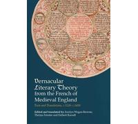 Jocelyn Wogan-B Vernacular Literary Theory from the French of (Copertina rigida)