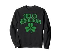 Delco Hooligan Irlandese Delaware County Pennsylvania Clover Felpa