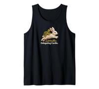 Delegando Cardio Divertente Turtle Bunny Cottagecore Canotta