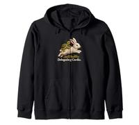 Delegando Cardio Divertente Turtle Bunny Cottagecore Felpa con Cappuccio