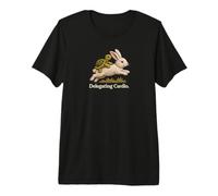 Delegando Cardio Divertente Turtle Bunny Cottagecore Maglietta Premium