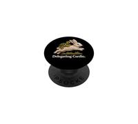 Delegando Cardio Divertente Turtle Bunny Cottagecore PopSockets PopGrip Adesivo