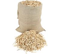 delegn Pacciamatura di Legno Abete per Decorazione Giardino Orto, 100% Naturale, Confezionato in Sacco di Juta Ecologico - 30 LT/sacco (Totale, 90 LT, 15 KG - 3 Sacchi)