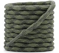 DELELE 2 paia di anelli rotondi a forma di onda non slip, resistenti e durevoli, per attività all'aria aperta, 22 marrone scuro e verde army, 39" Inch (100CM)