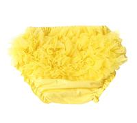 DELEY Neonate Pizzo Solido Pettiskirt Bloomers Slip Pannolino Copertine Giallo S