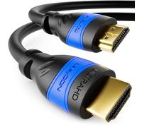 deleyCON 0,5m Cavo HDMI 2.0a/b - Alta Velocità con Ethernet - UHD 2160p 4K@60Hz 4:4:4 HDR HDCP 2.2 ARC CEC Ethernet 18Gbps 3D Full HD 1080p Dolby - Nero