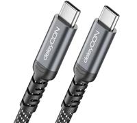 deleyCON 0,5m Cavo USB-C Corto 40 Gbps 240W USB 4.0 Cavo di Ricarica e Dati, DP Alt Mode, 8K@60Hz per Notebook, MacBook, Monitor, SSD, iPad, iPhone 17 16 Air Max Pro, Galaxy S25 ecc.