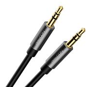 deleyCON 1,5m Cavo Audio AUX Stereo Jack 3,5 mm - Cavo Jack Audio con Connettori in Metallo - per Smartphone, Tablet, Cuffie, Hi-Fi, Ricevitore (extra Sottile e Flessibile)