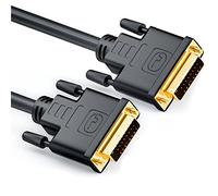 deleyCON 1,5m Cavo da DVI a DVI 24+1 - DVI-D Dual Link - HDTV 1080p Full HD 3D Ready - Cavo Adattatore Cavo per Monitor con Nucleo in Ferrite - Nero