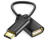 deleyCON 1 Pezzo Adattatore USB-C a USB-A - OTG - Spina C a Presa A - Cavo Compatibile con iPhone 17 16 Pro Max/15 Max, IPad, MacBook Pro/Air, Galaxy S25/S25/S24, Computer, Notebook