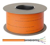 deleyCON 100m CAT.7 Cavo di Installazione in Rame Rigido S/FTP PIMF Cavo di Rete LAN Ethernet Dati Gigabit CAT7 10Gbit 1000MHz LSZH Senza Alogeni Dichiarazione di Prestazione - Certificato GHMT