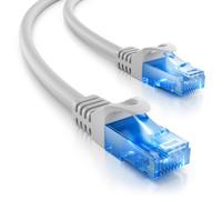 deleyCON 15m CAT.6 Ethernet Gigabit Cavo di Rete LAN RJ45 Cavo Patch CAT6 Compatibile CAT.5 CAT.5e CAT.6a Cat.7 - Grigio