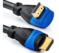 deleyCON 1m Cavo HDMI Angolato (Angolo 270°) - UHD 4K HDR 1080p 2160p EARC - per TV, Soundbar, Monitor, PC, Laptop, Proiettore, PS5, Xbox - Nero